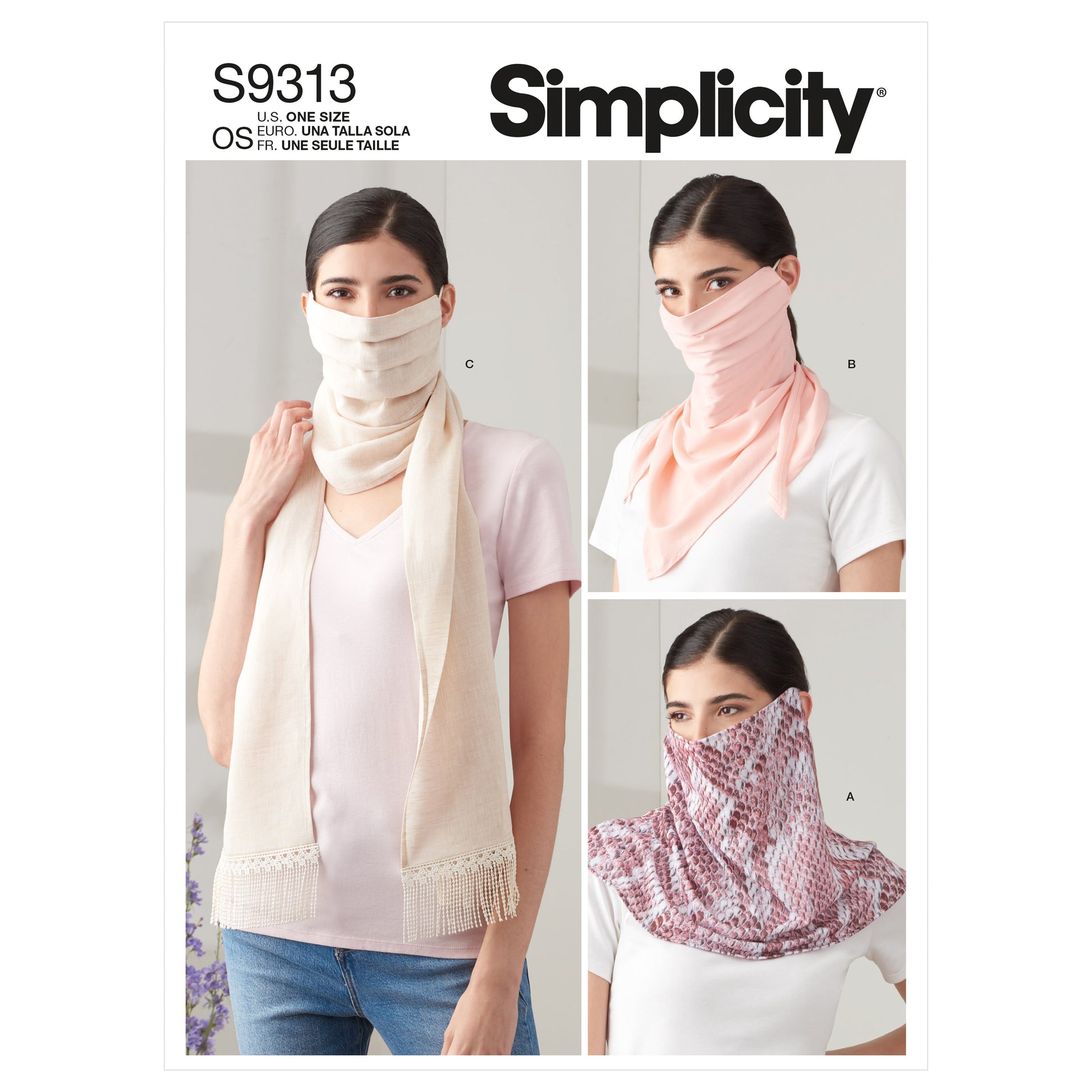 Symønster Simplicity 9313 - Tilbehør Sjal | Bilde 4