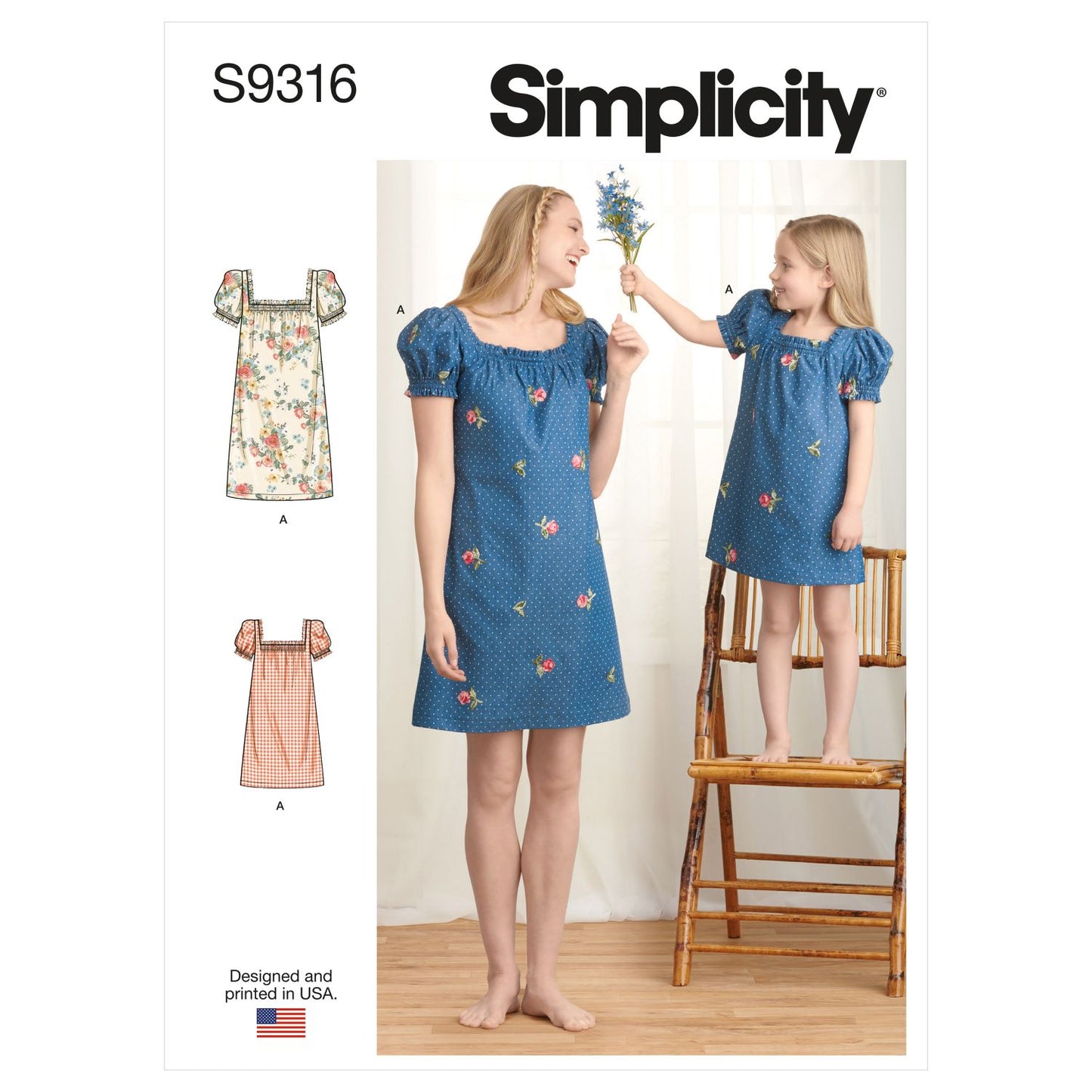 Symønster Simplicity 9316 - Kjole - Dame Jente | Bilde 9