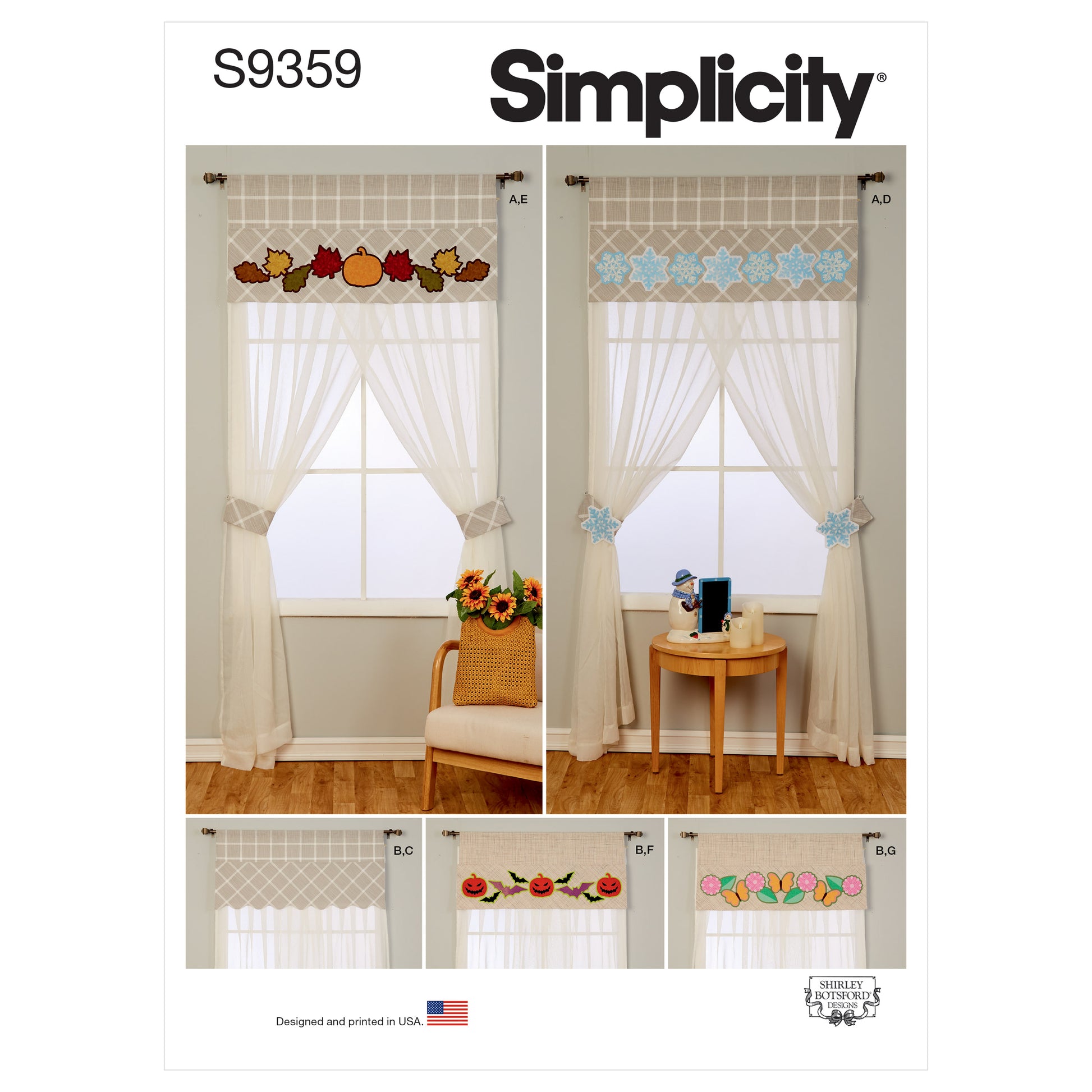Symønster Simplicity 9359 - Gardin Hjemmedekorasjon - Halloween | Bilde 8