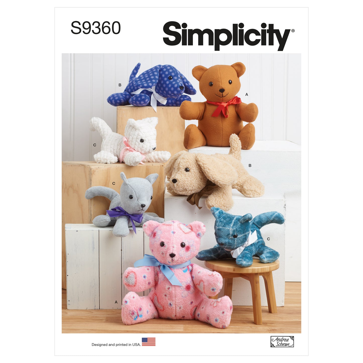 Symønster Simplicity 9360 - Kosedyr | Bilde 3