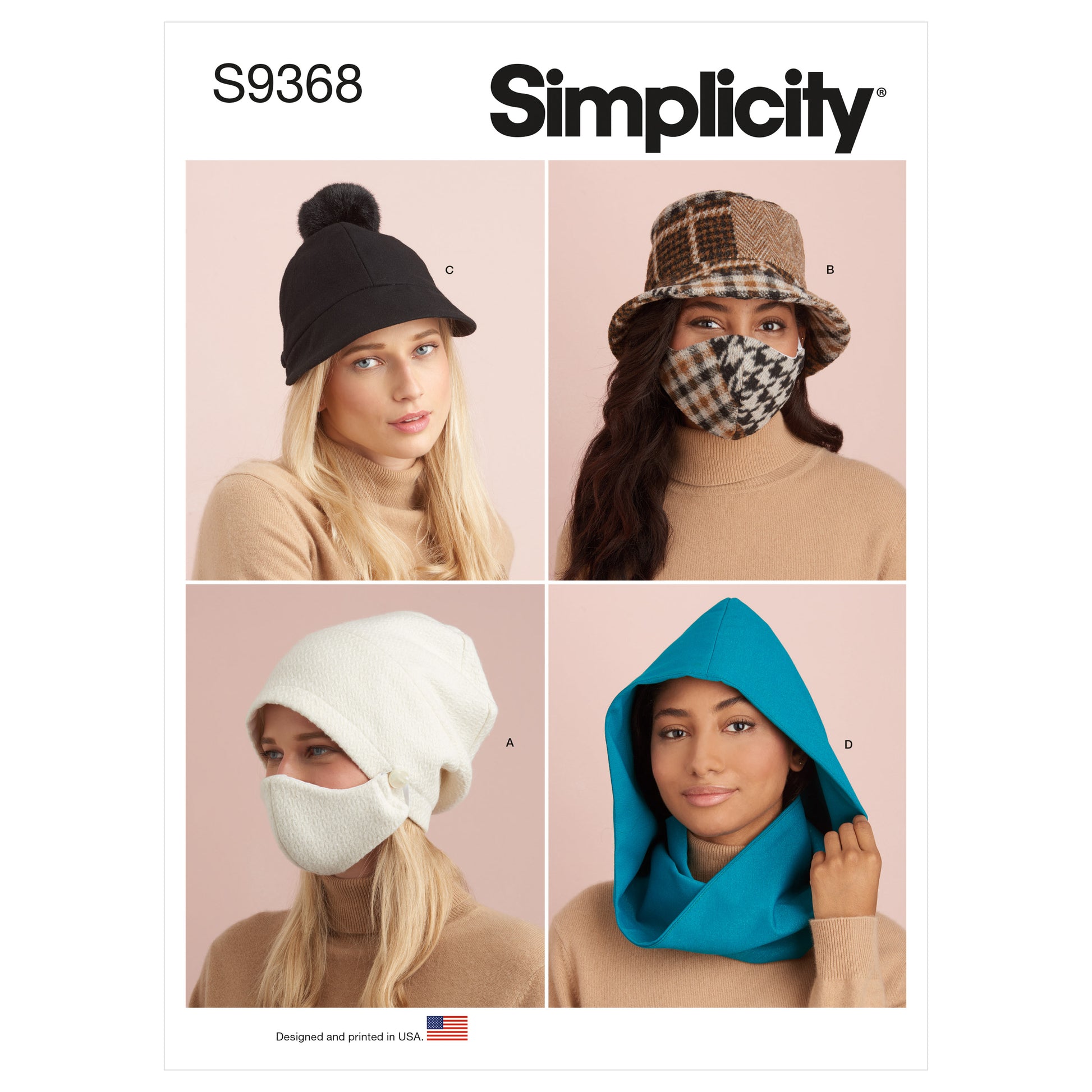 Symønster Simplicity 9368 - Hatt Tilbehør | Bilde 6
