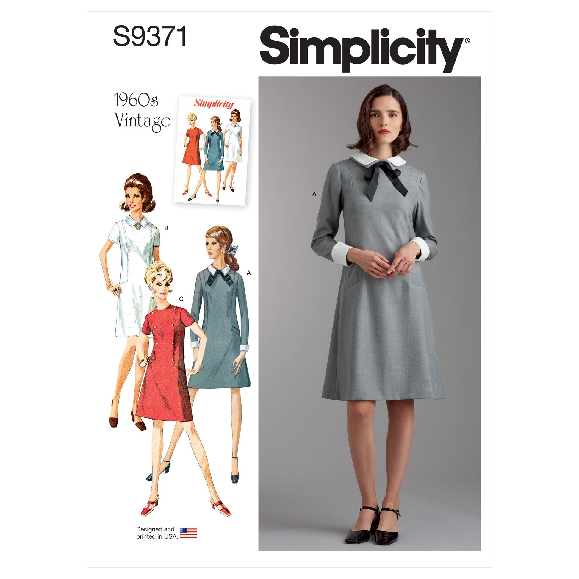 Symønster Simplicity 9371 - Kjole Vintage - Dame | Bilde 8