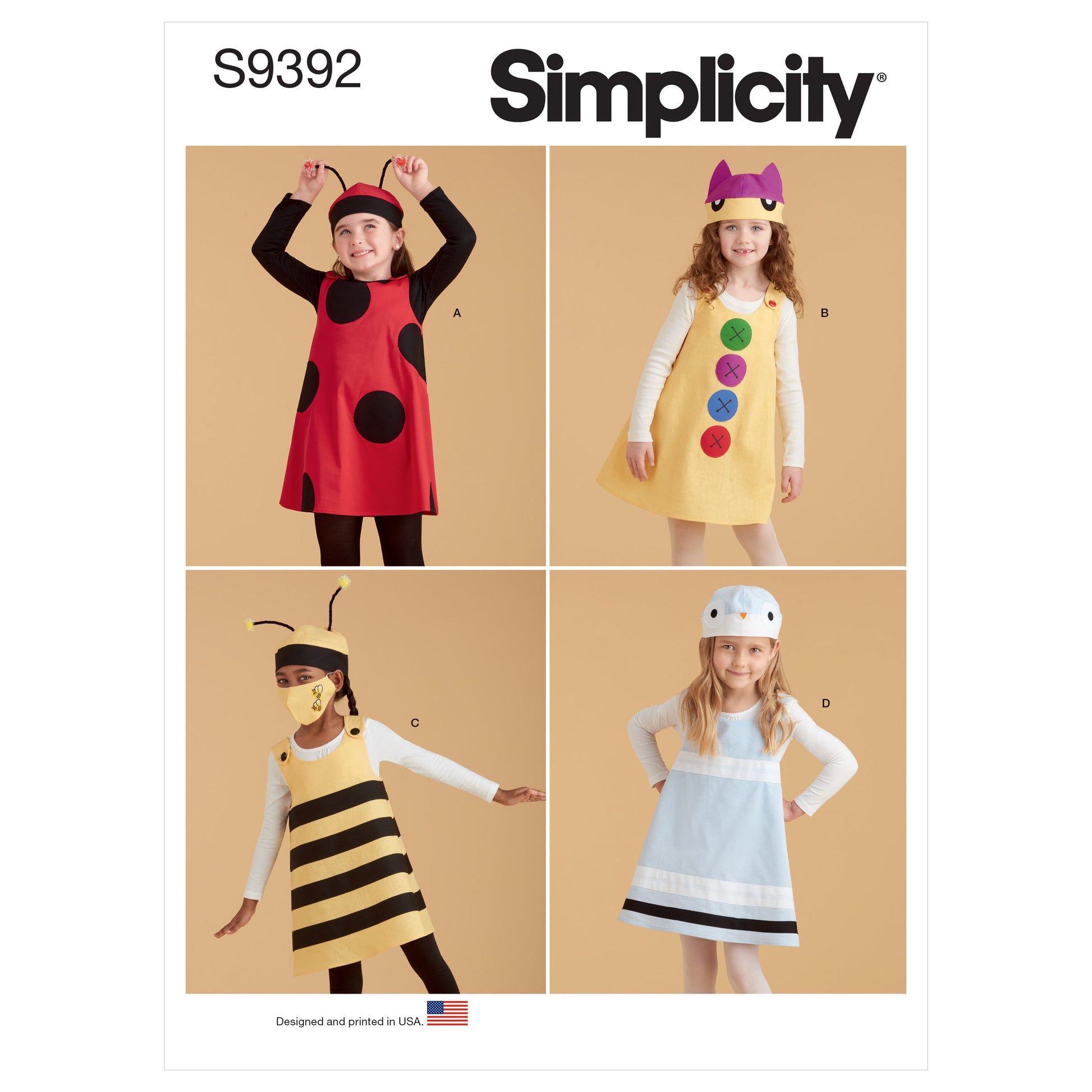Symønster Simplicity 9392 - Kjole - Jente | Bilde 8