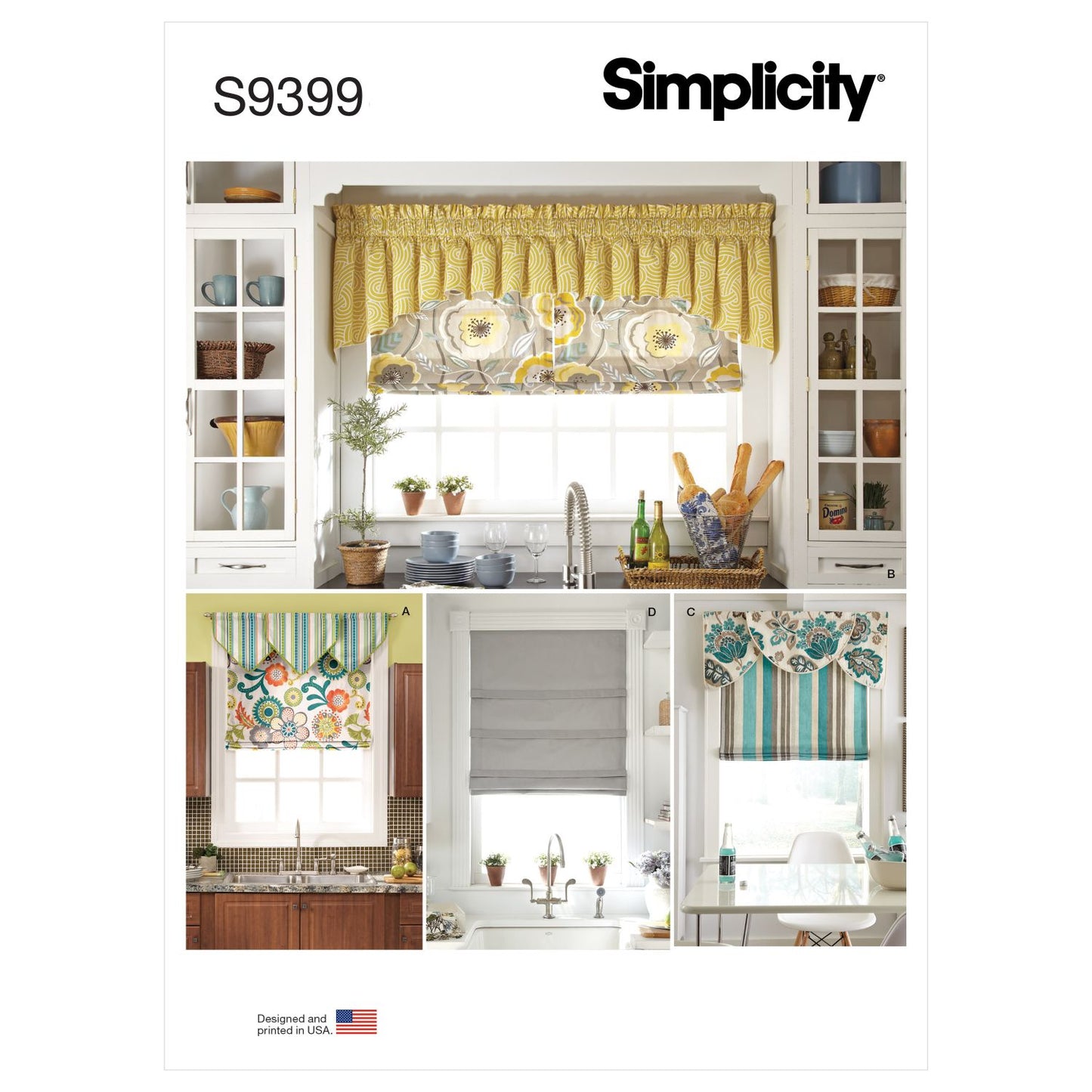 Symønster Simplicity 9399 - Gardin Hjemmedekorasjon | Bilde 5