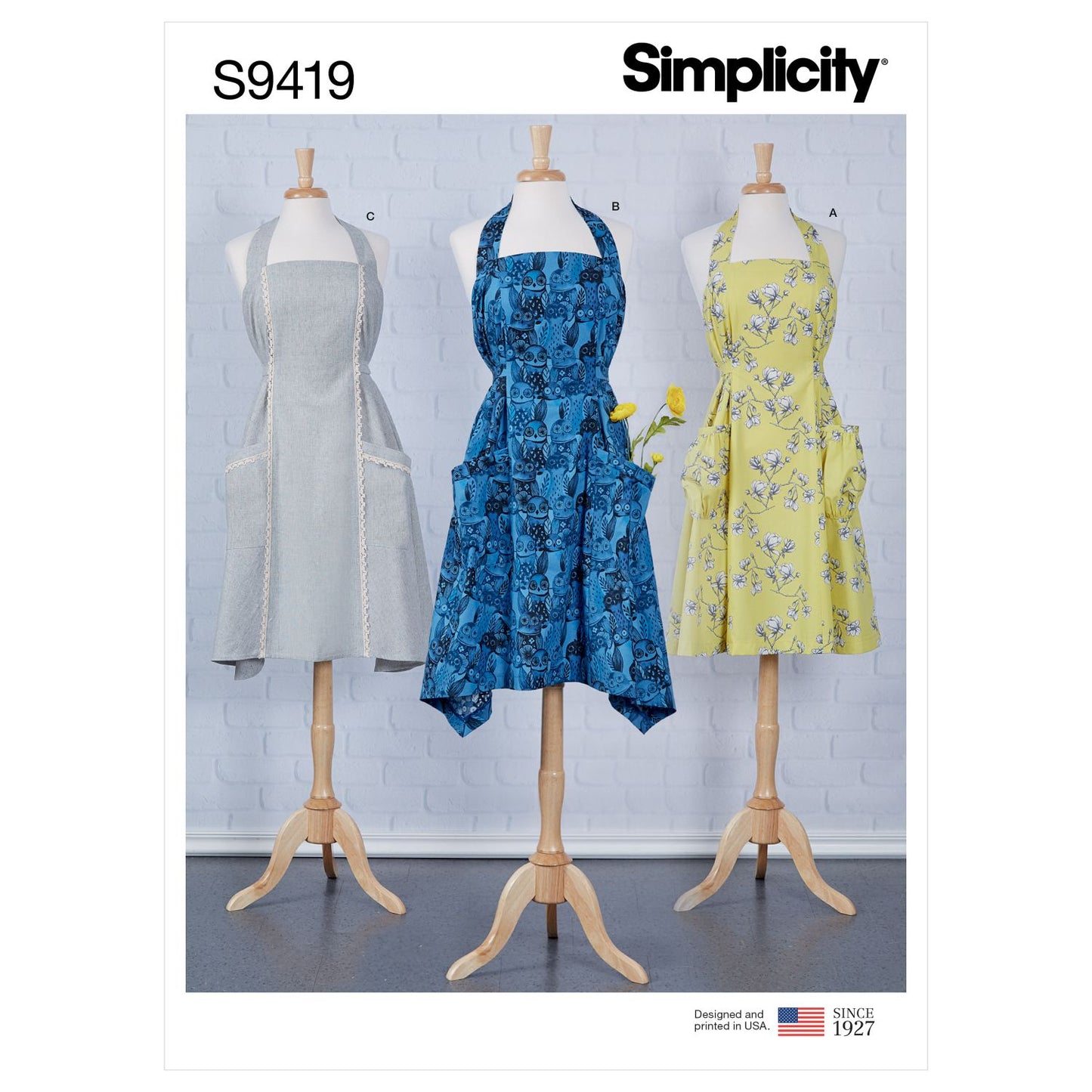 Symønster Simplicity 9419 - Forkle - Dame | Bilde 3