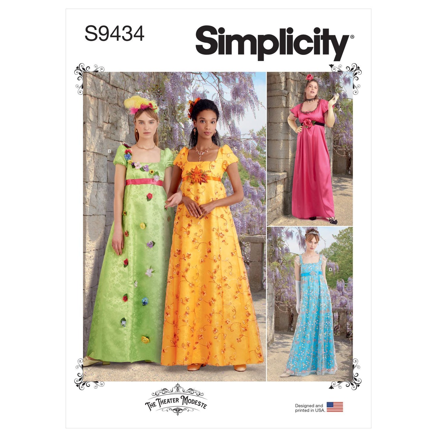 Symønster Simplicity 9434 - Kostyme Historisk kostyme - Dame - Fest | Bilde 7
