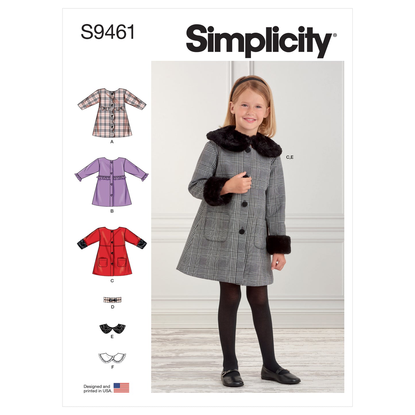 Symønster Simplicity 9461 - Frakk - Jente | Bilde 10