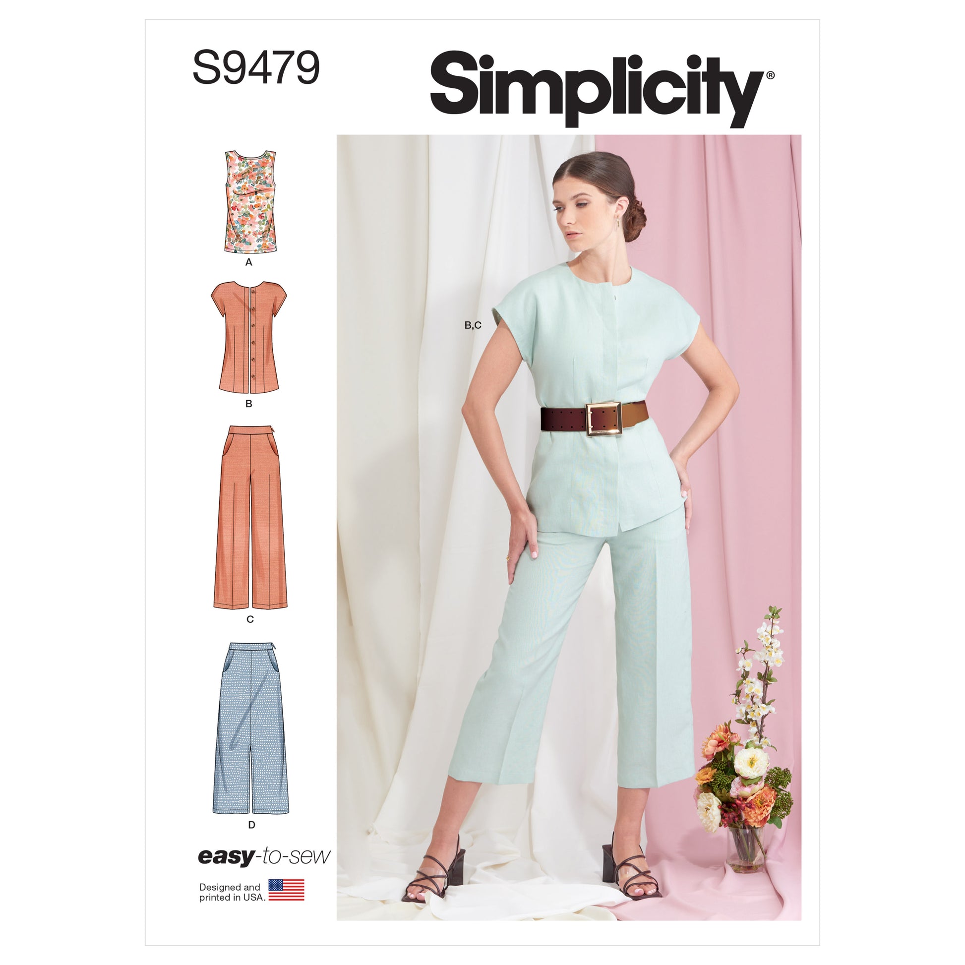 Symønster Simplicity 9479 - Topp Bukse - Dame | Bilde 10
