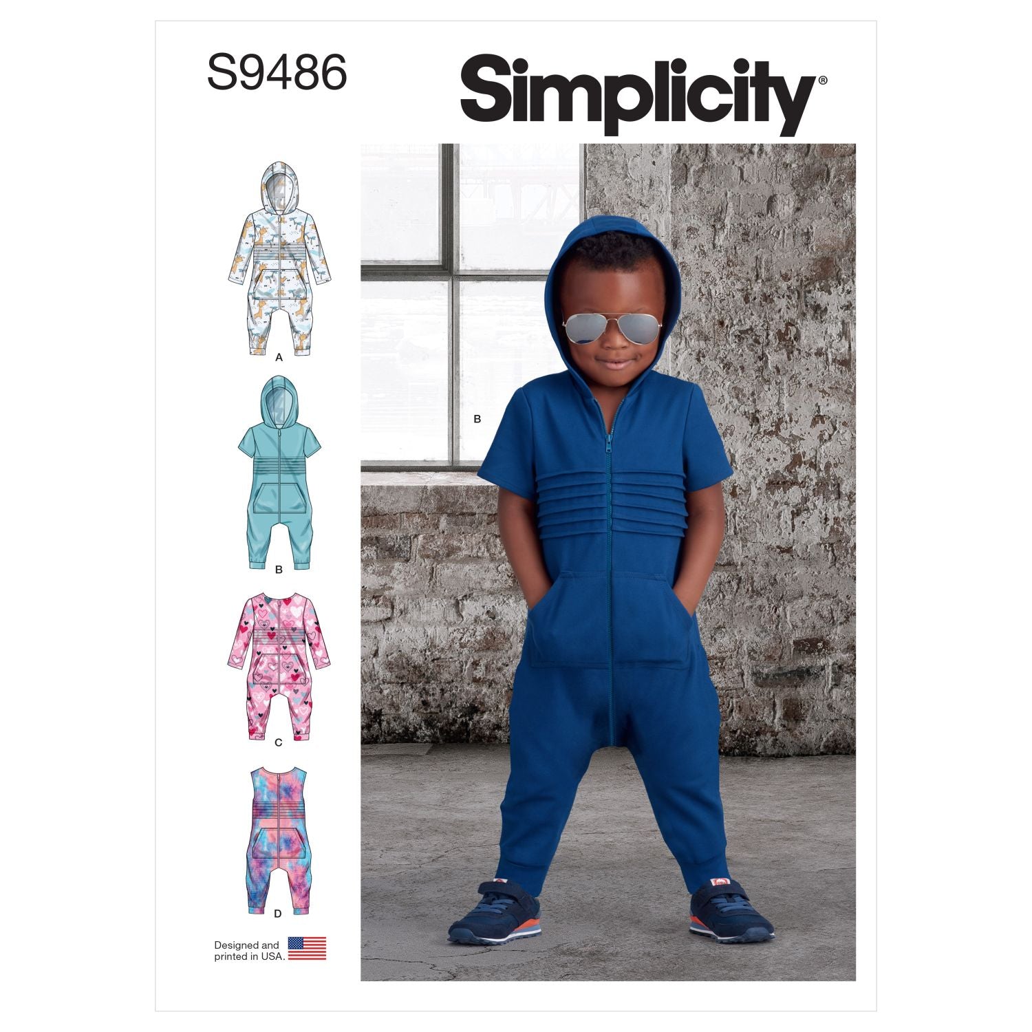 Symønster Simplicity 9486 - Buksedrakter - Baby Jente Gutt | Bilde 10