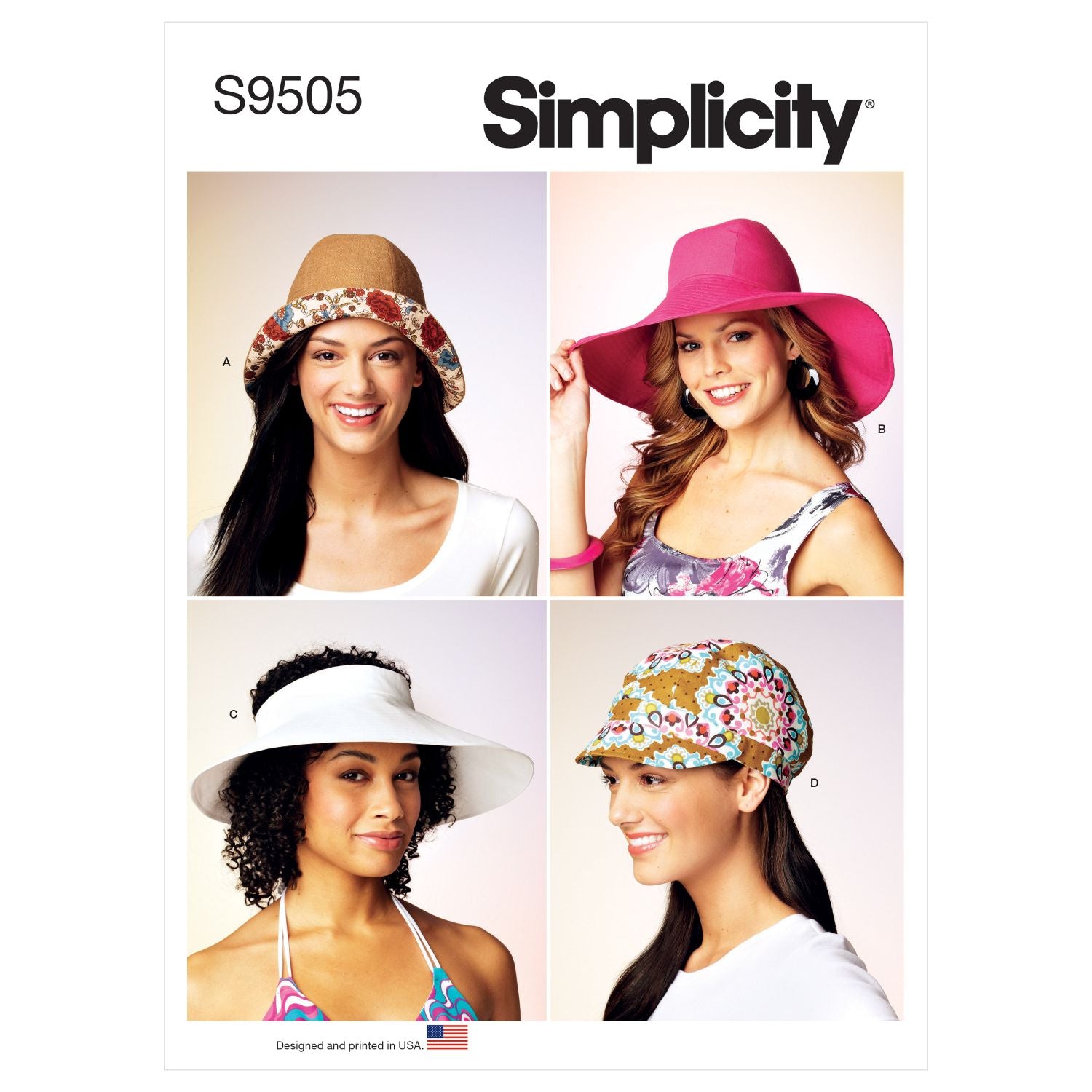 Symønster Simplicity 9505 - Dame - Hatt | Bilde 5