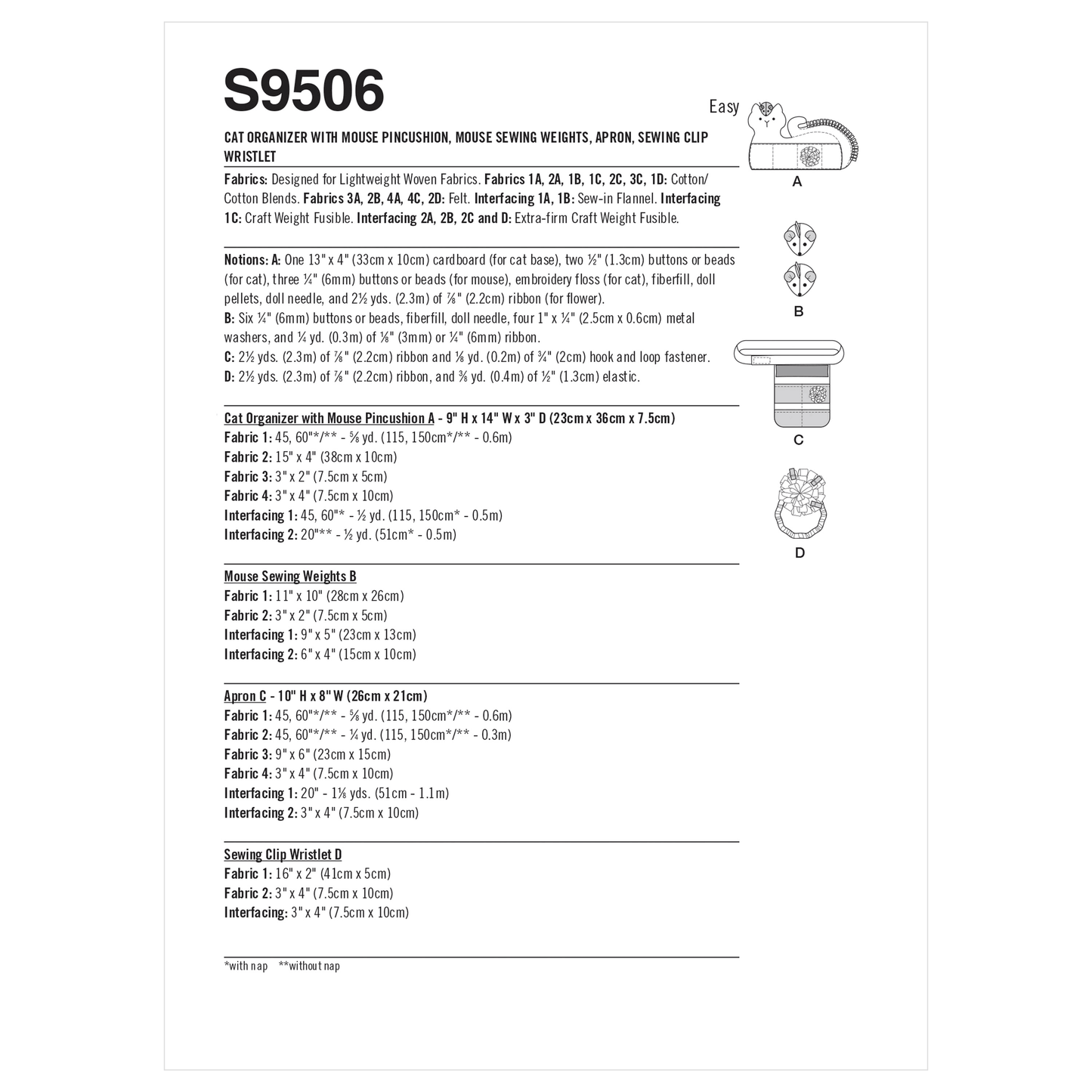 Symønster Simplicity 9506 - Pute Tilbehør Hjemmedekorasjon | Bilde 7