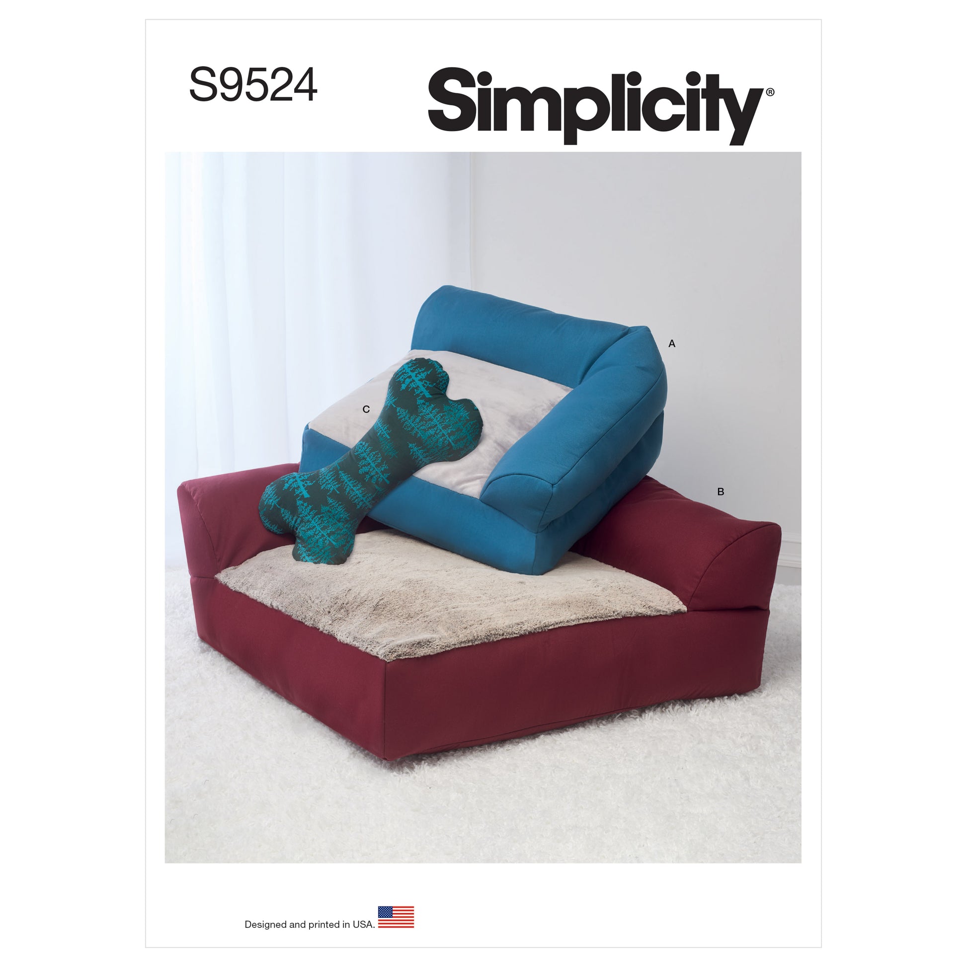 Symønster Simplicity 9524 - Hjemmedekorasjon Hundeklær | Bilde 2