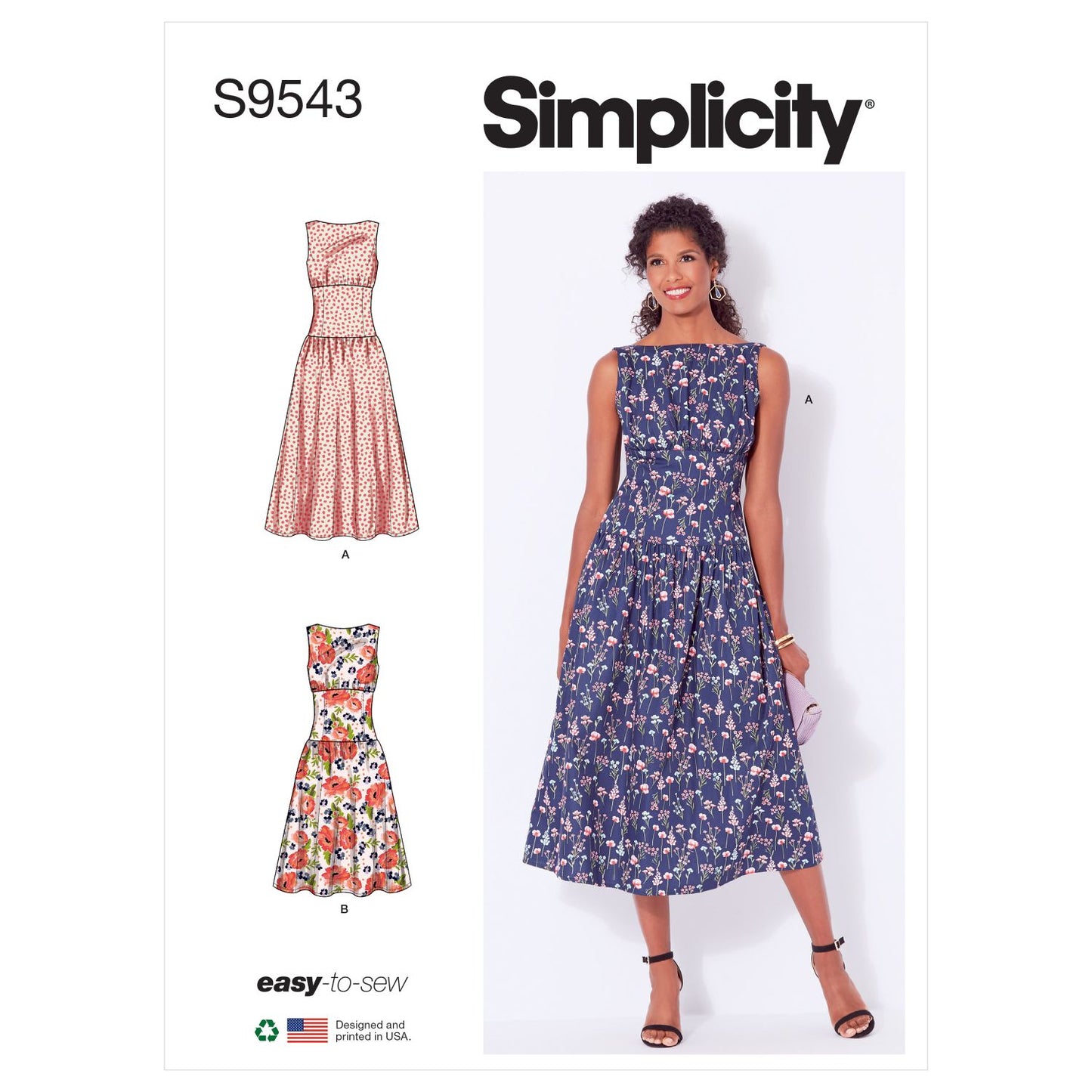 Symønster Simplicity 9543 - Kjole - Dame | Bilde 5