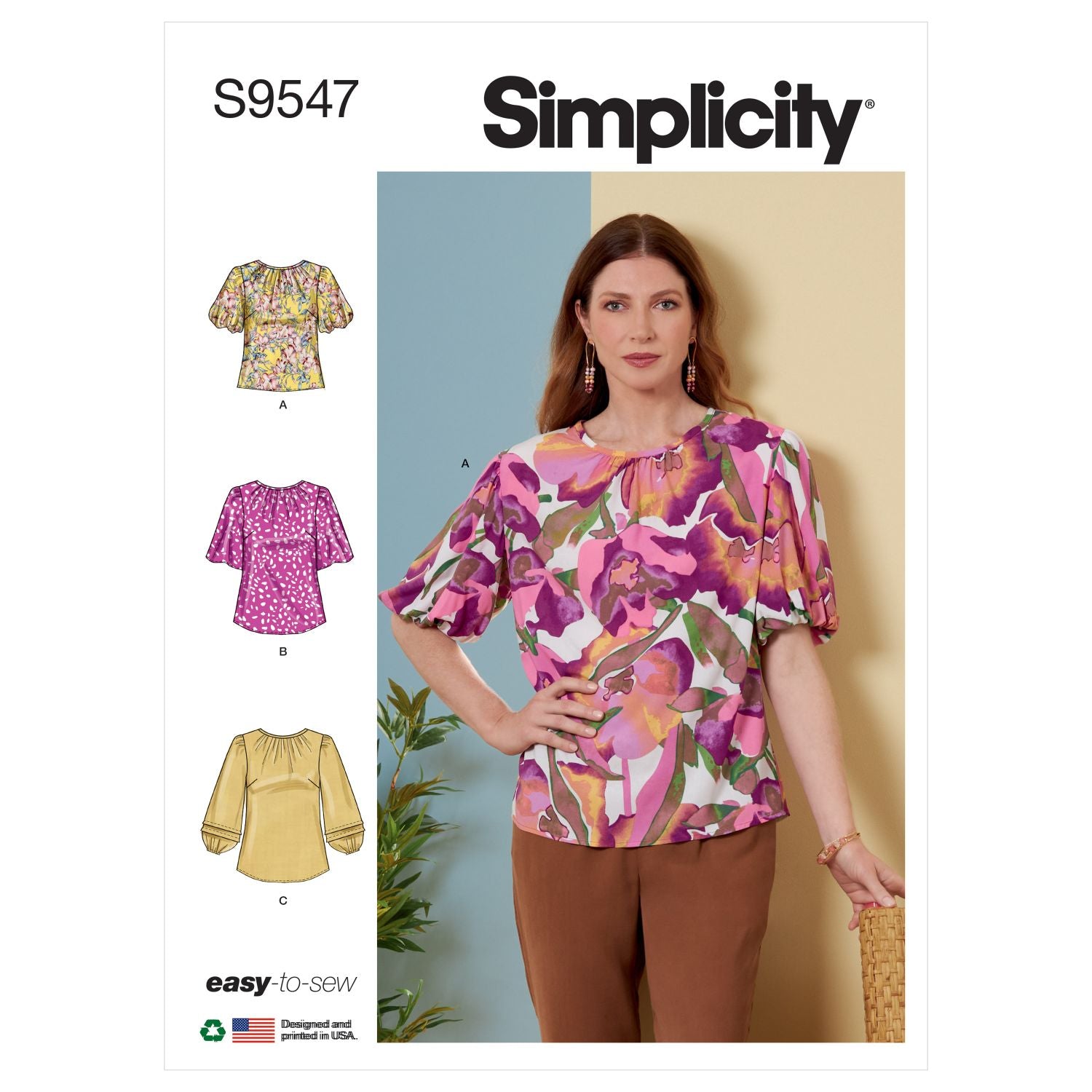 Symønster Simplicity 9547 - Bluse - Dame | Bilde 7