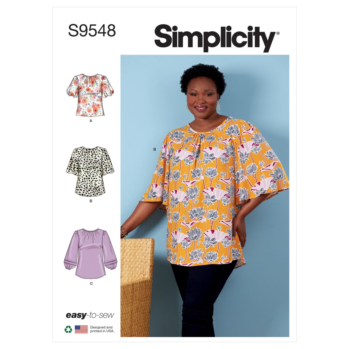 Symønster Simplicity 9548 - Bluse - Dame | Bilde 6