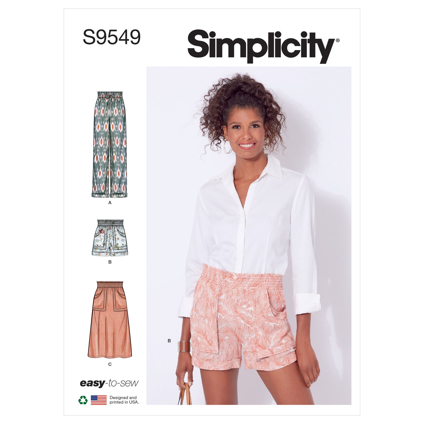 Symønster Simplicity 9549 - Bukse Skjørt Shorts - Dame | Bilde 7