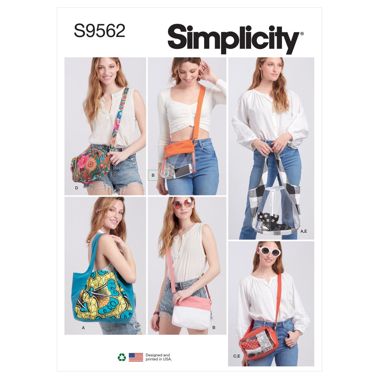 Symønster Simplicity 9562 - Veske | Bilde 7