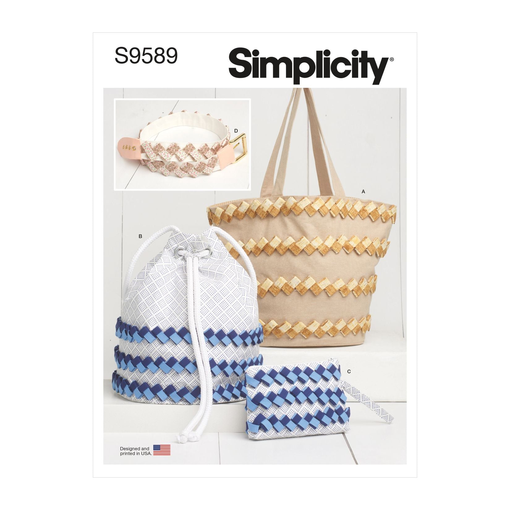 Symønster Simplicity 9589 - Dame - Tilbehør Veske | Bilde 3