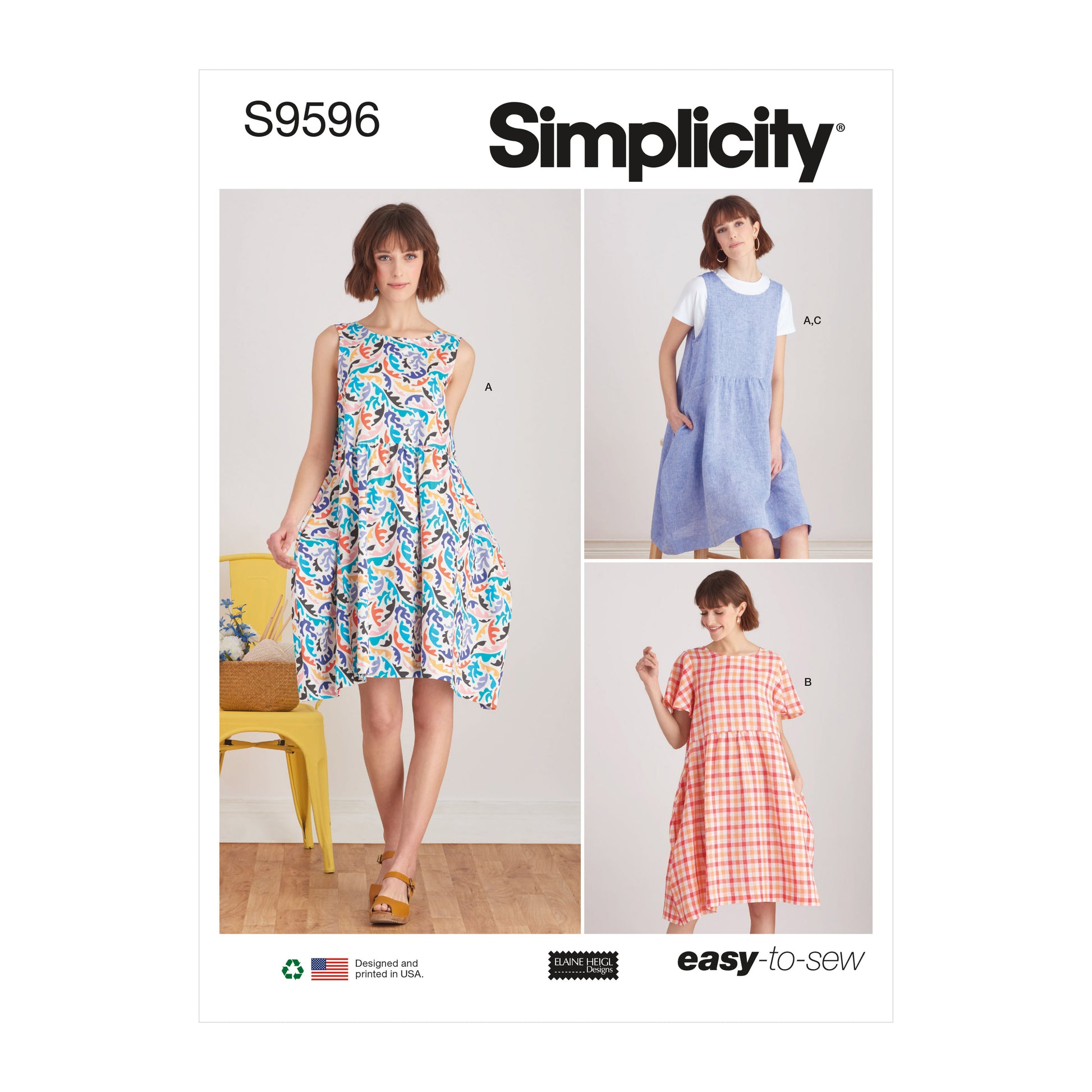 Symønster Simplicity 9596 - Kjole Topp - Dame | Bilde 7