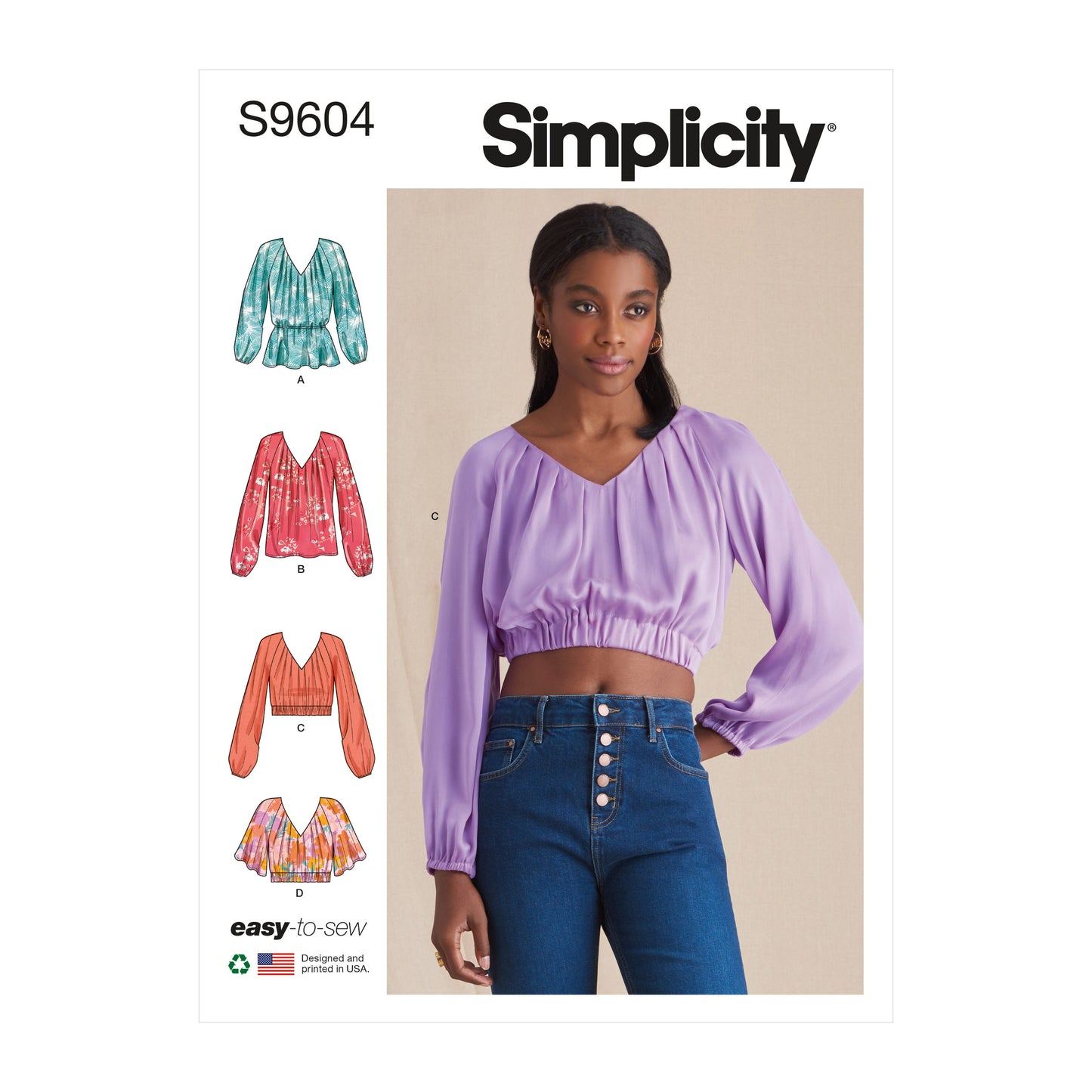 Symønster Simplicity 9604 - Bluse Genser Topp - Dame | Bilde 8