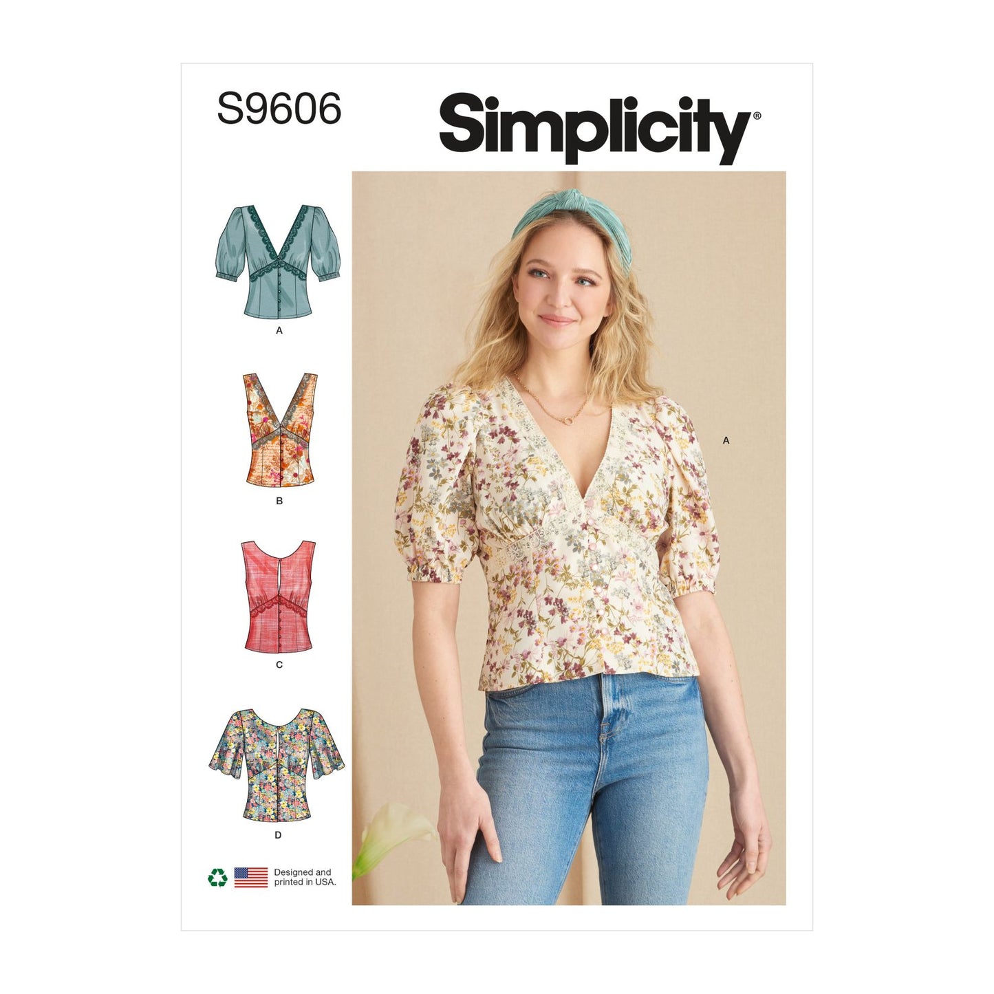 Symønster Simplicity 9606 - Bluse Topp - Dame | Bilde 8