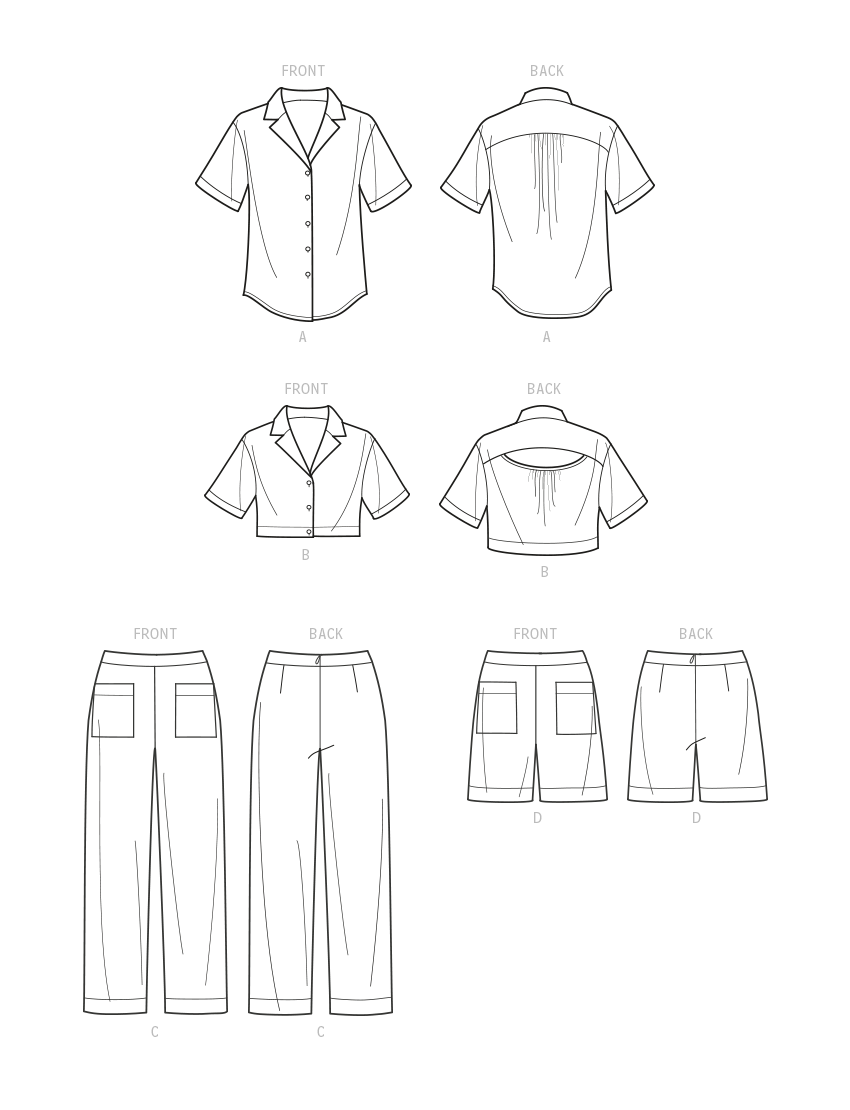 Symønster Simplicity 9610 - Bukse Skjorte Shorts - Dame | Bilde 9