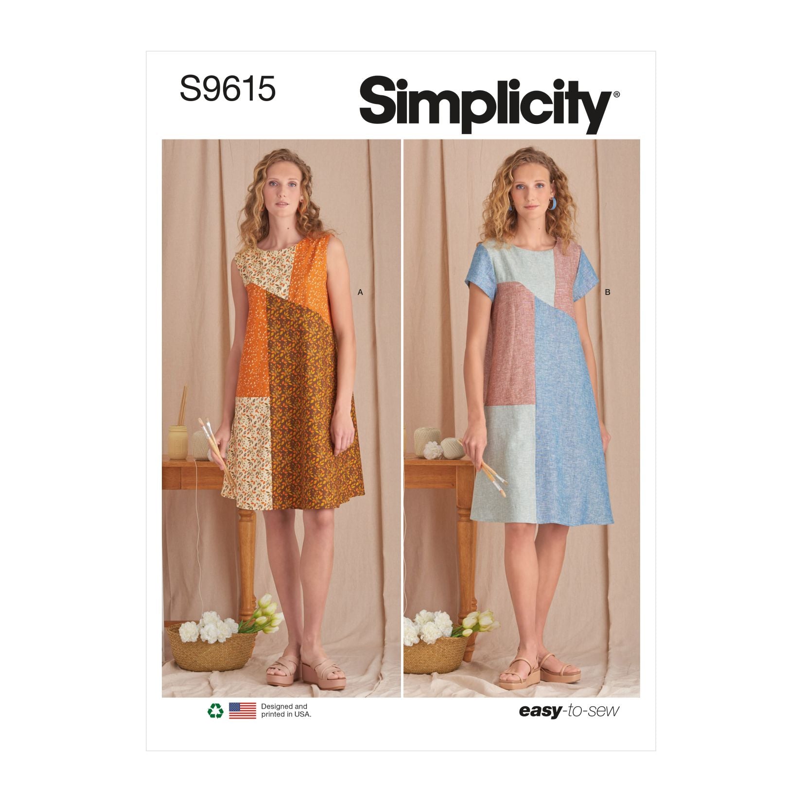 Symønster Simplicity 9615 - Kjole - Dame | Bilde 7