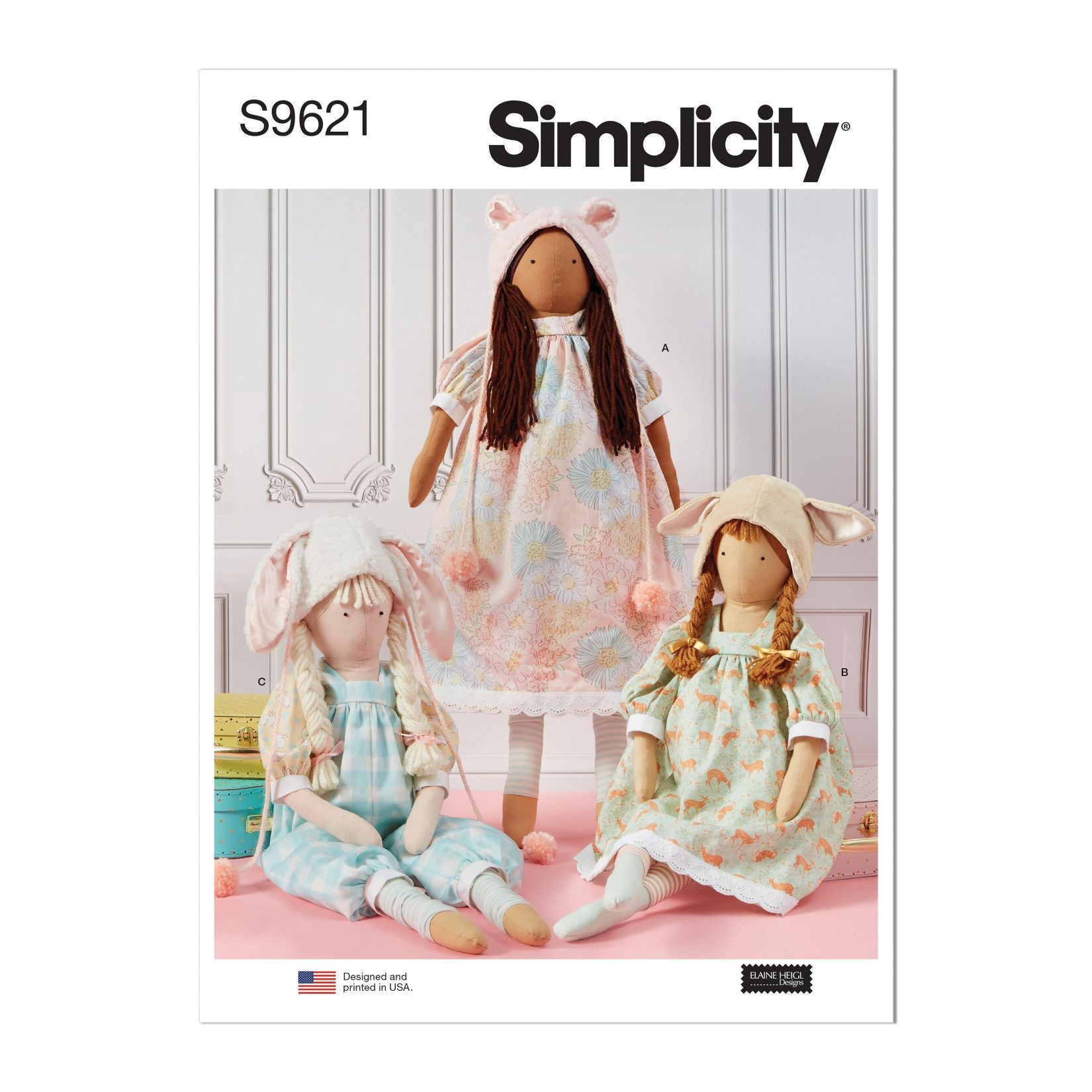 Symønster Simplicity 9621 - Kjole Frakk Buksedrakter - Dame - Hatt Dukkeklær | Bilde 5