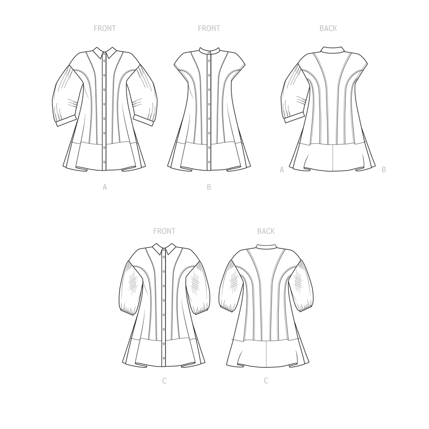 Symønster Simplicity 9641 - Kjole Skjorte - Dame | Bilde 7