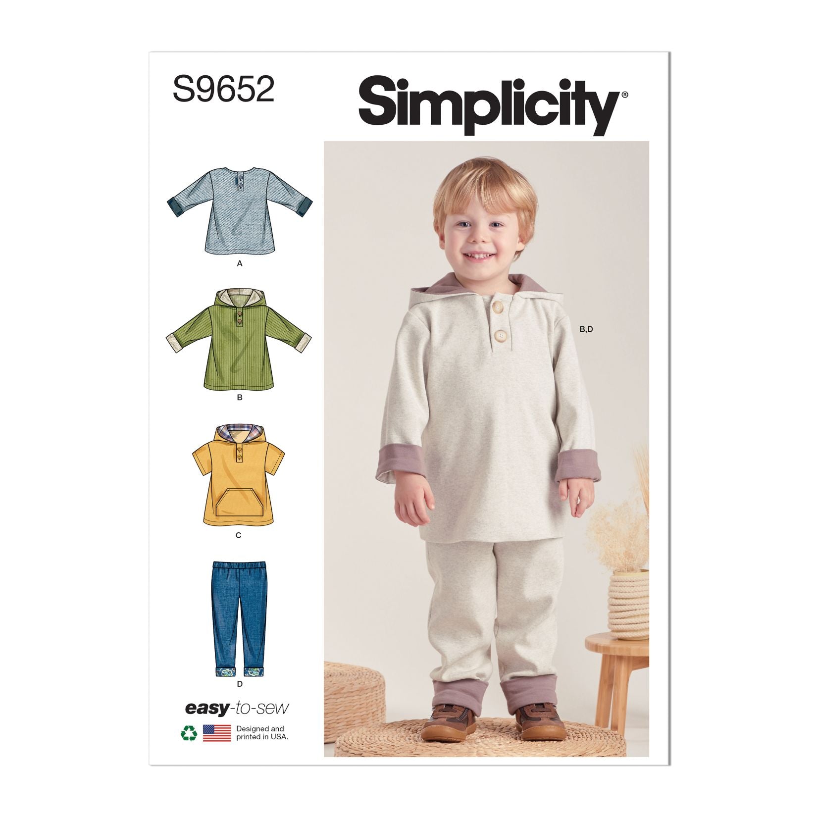 Symønster Simplicity 9652 - Topp Bukse - Baby | Bilde 7