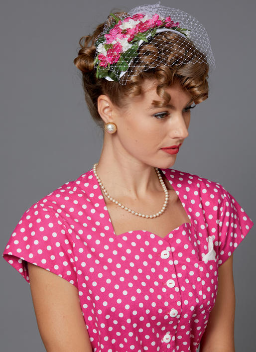 Symønster Butterick 6672 - Kjole Kostyme - Dame - Hatt - Bryllup Karneval | Bilde 2