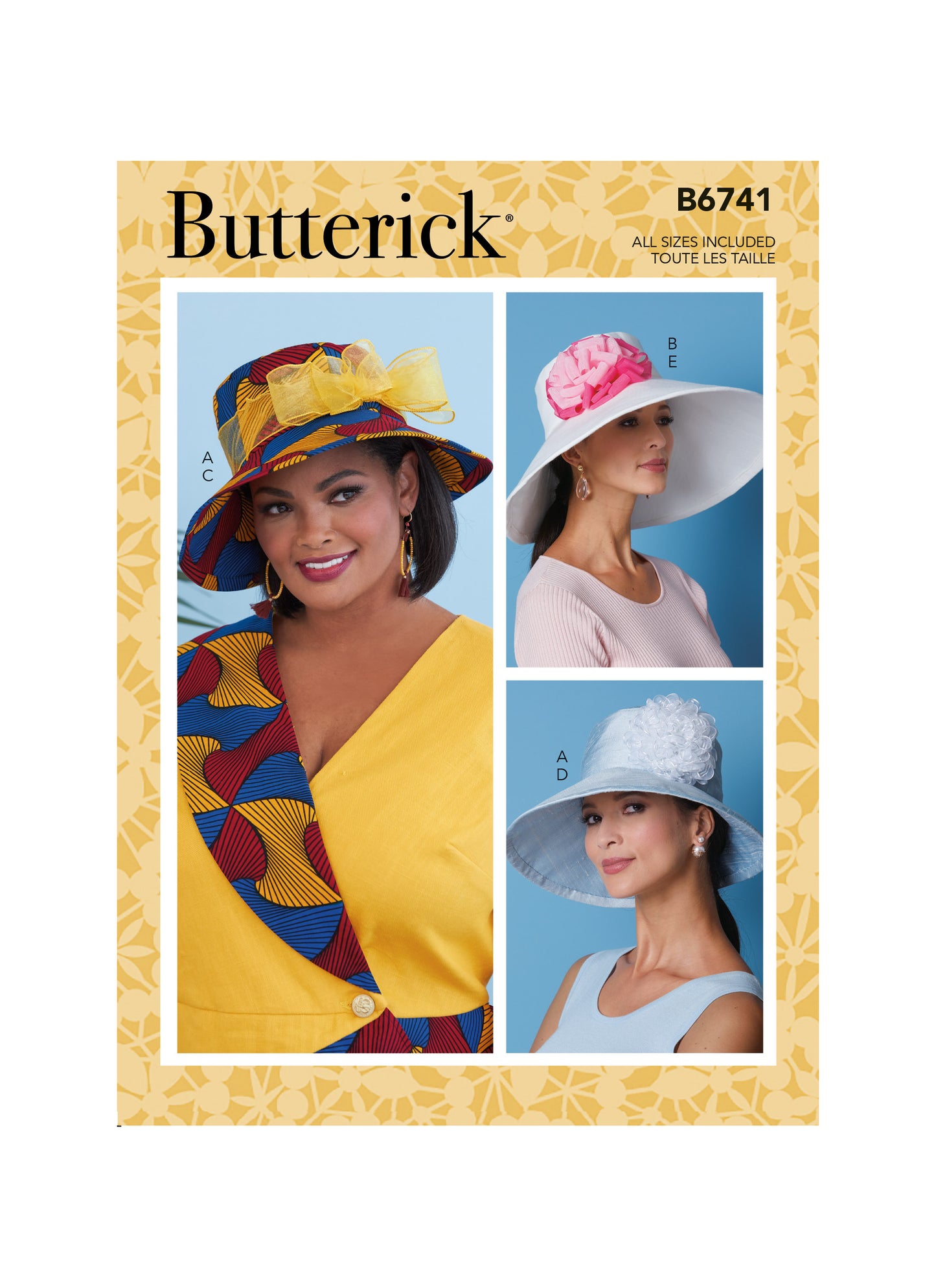Symønster Butterick 6741 - Dame - Hatt | Bilde 3