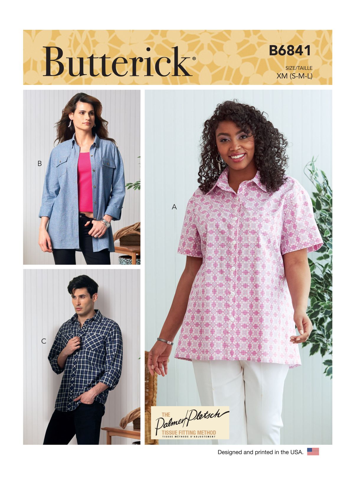 Symønster Butterick 6841 - Skjorte - Dame Herre | Bilde 5