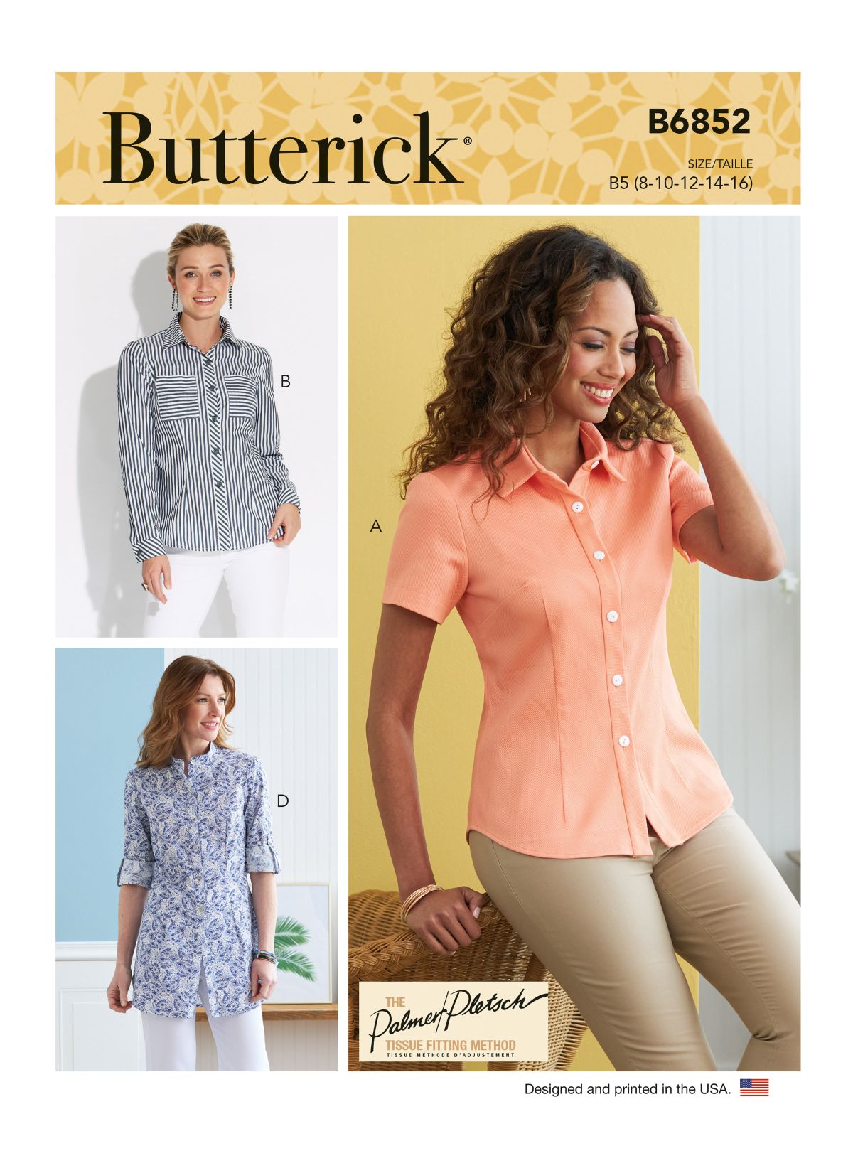 Symønster Butterick 6852 - Skjorte Shorts - Dame | Bilde 8