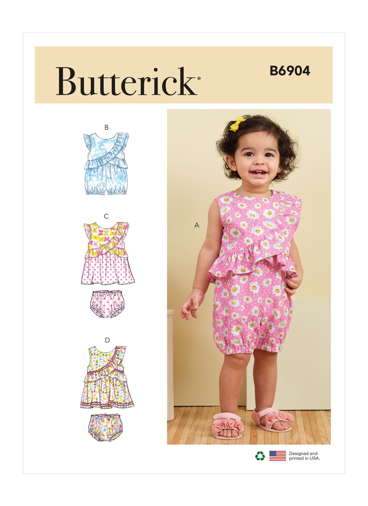 Symønster Butterick 6904 - Kjole - Baby | Bilde 5