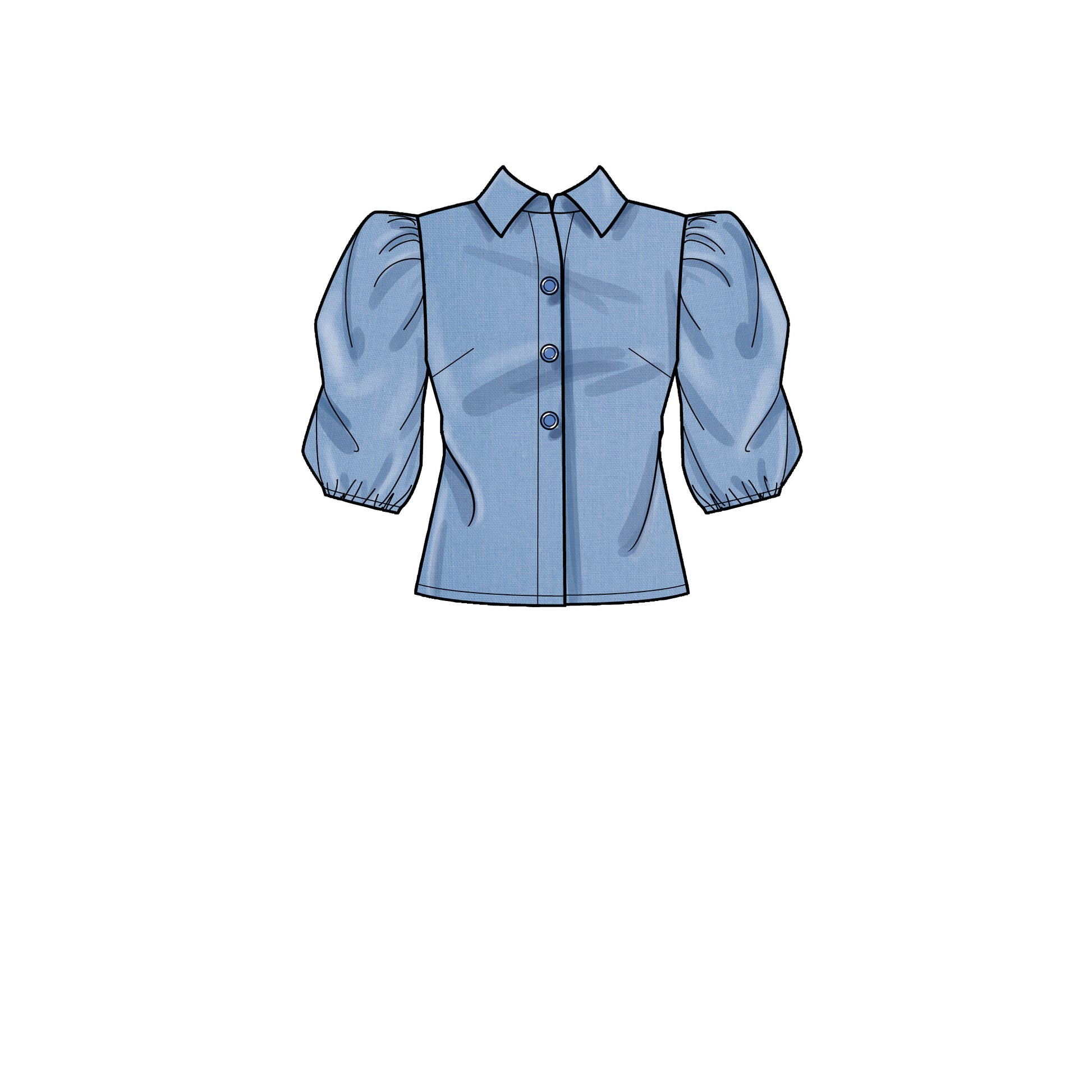 Symønster New Look 6698 - Bluse Skjorte - Dame | Bilde 3