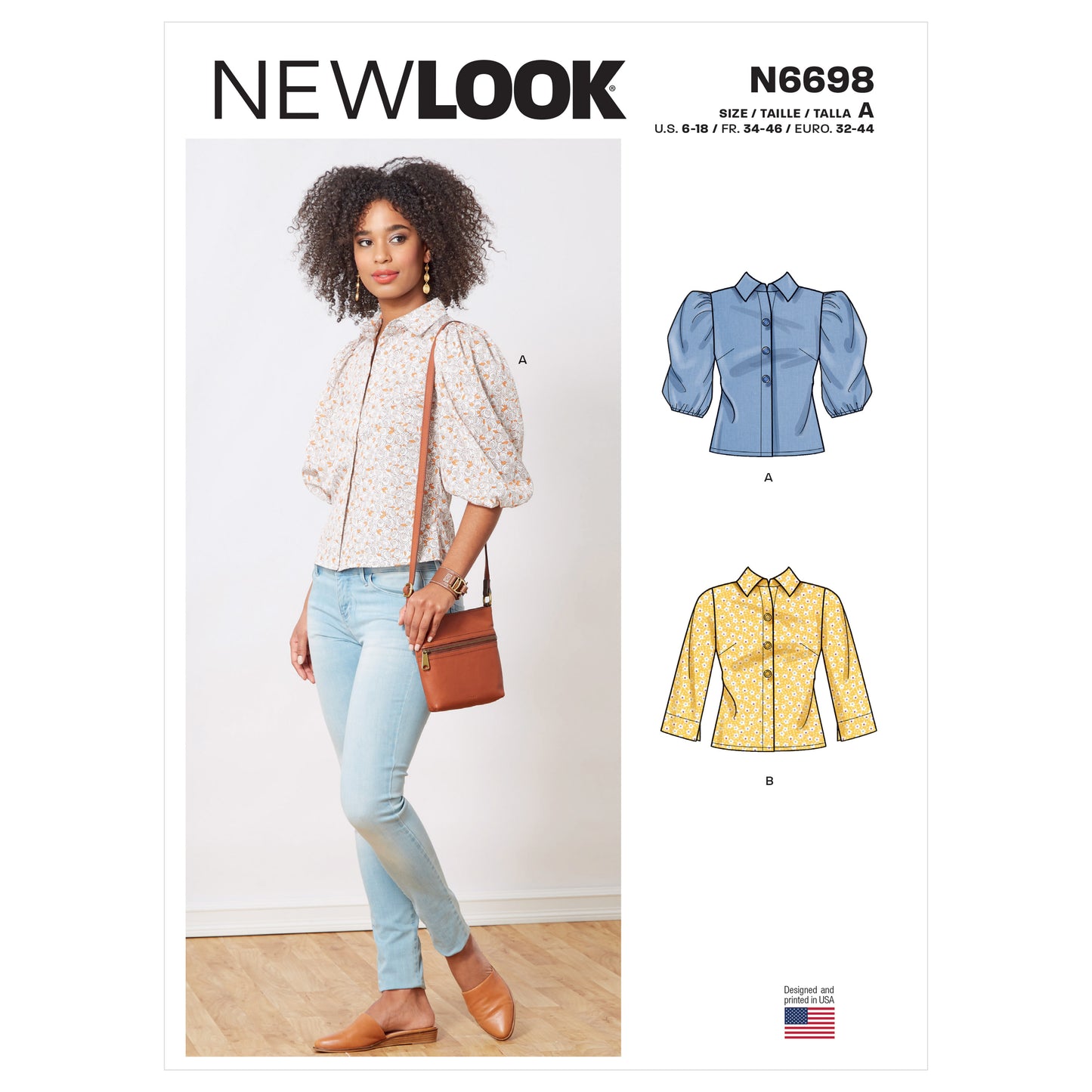 Symønster New Look 6698 - Bluse Skjorte - Dame | Bilde 7
