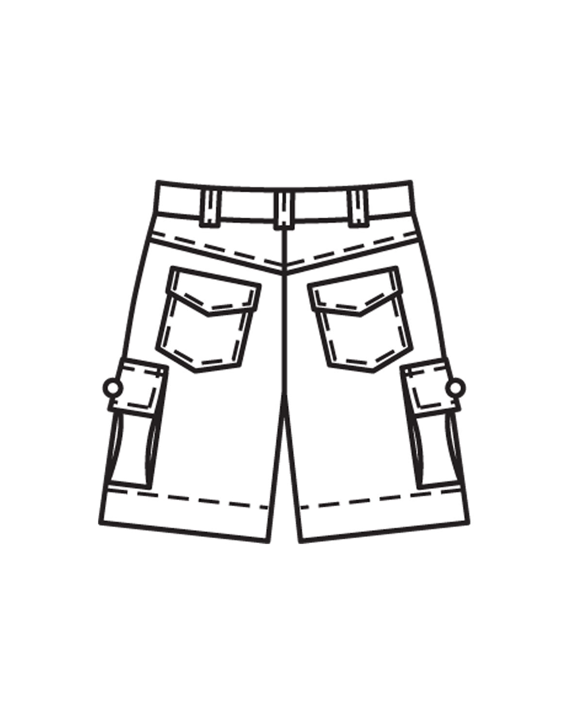 Symønster Burda 9243 - Bukse Shorts - Gutt | Bilde 4