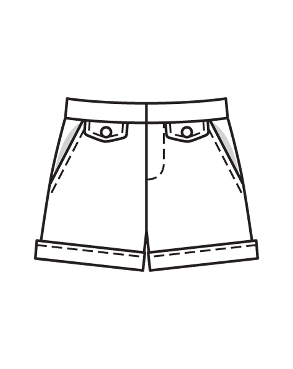 Symønster Burda 9243 - Bukse Shorts - Gutt | Bilde 10