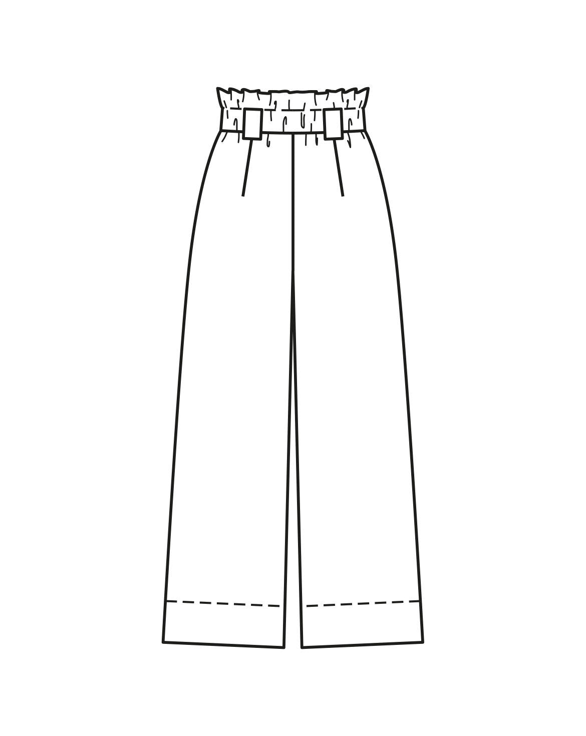 Symønster Burda 5912 - Bukse Shorts - Dame | Bilde 4