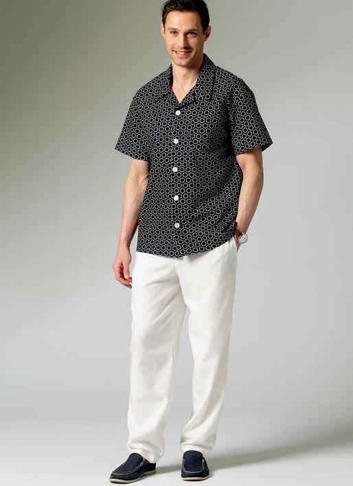 Symønster McCall´s 6972 - Bukse Skjorte Shorts - Herre Gutt | Bilde 4