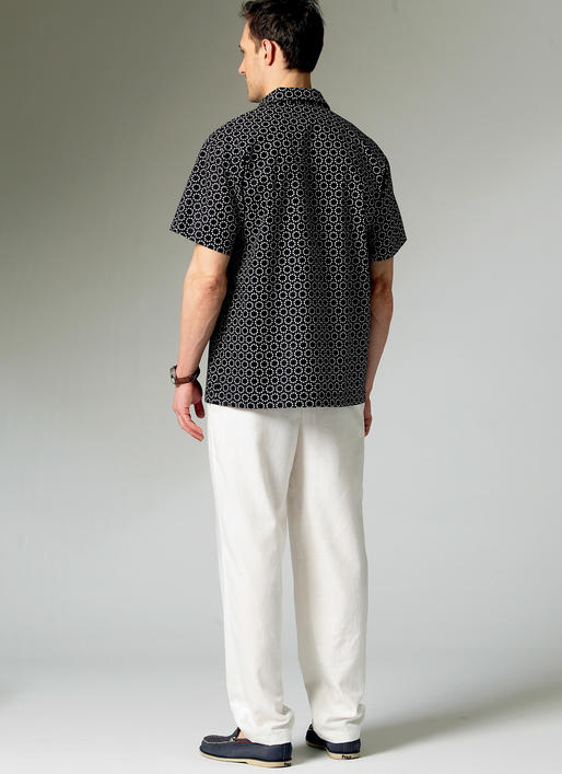 Symønster McCall´s 6972 - Bukse Skjorte Shorts - Herre Gutt | Bilde 5