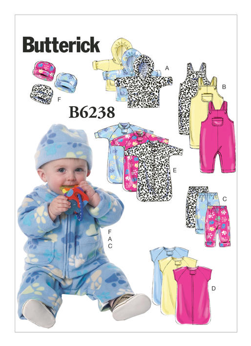 Symønster Butterick 6238 - Jakke Buksedrakter Bukse - Baby Jente | Bilde 11