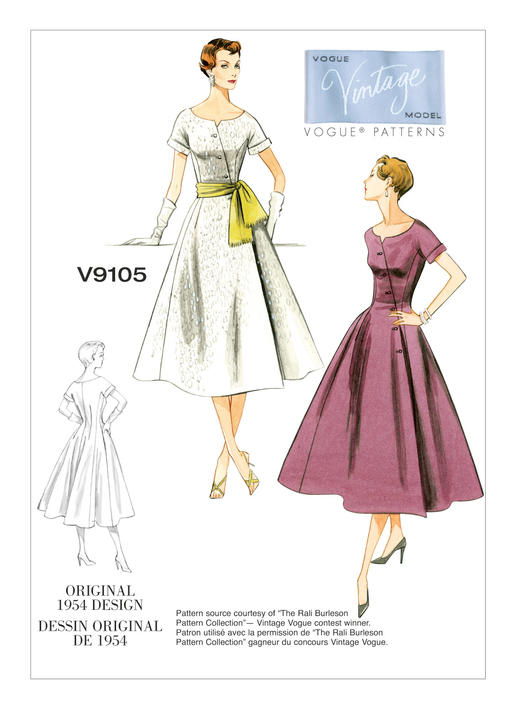 Symønster Vogue Patterns 9105 - Kjole - Dame | Bilde 8