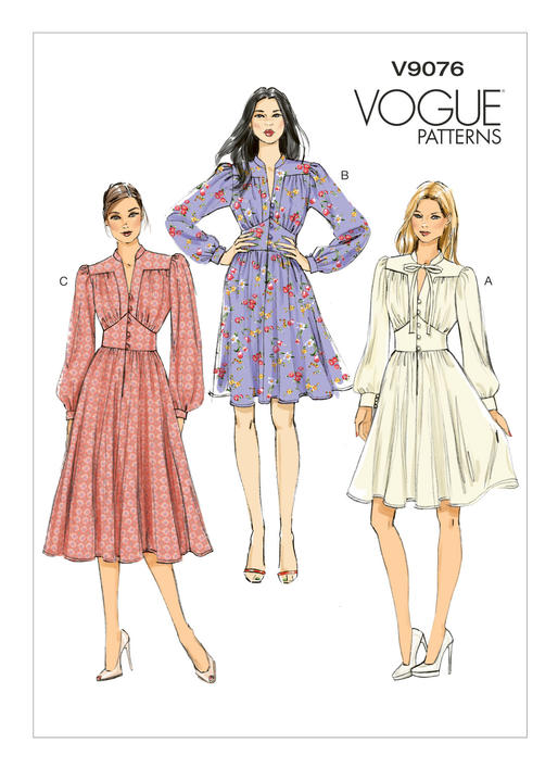 Symønster Vogue Patterns 9076 - Kjole - Dame | Bilde 4