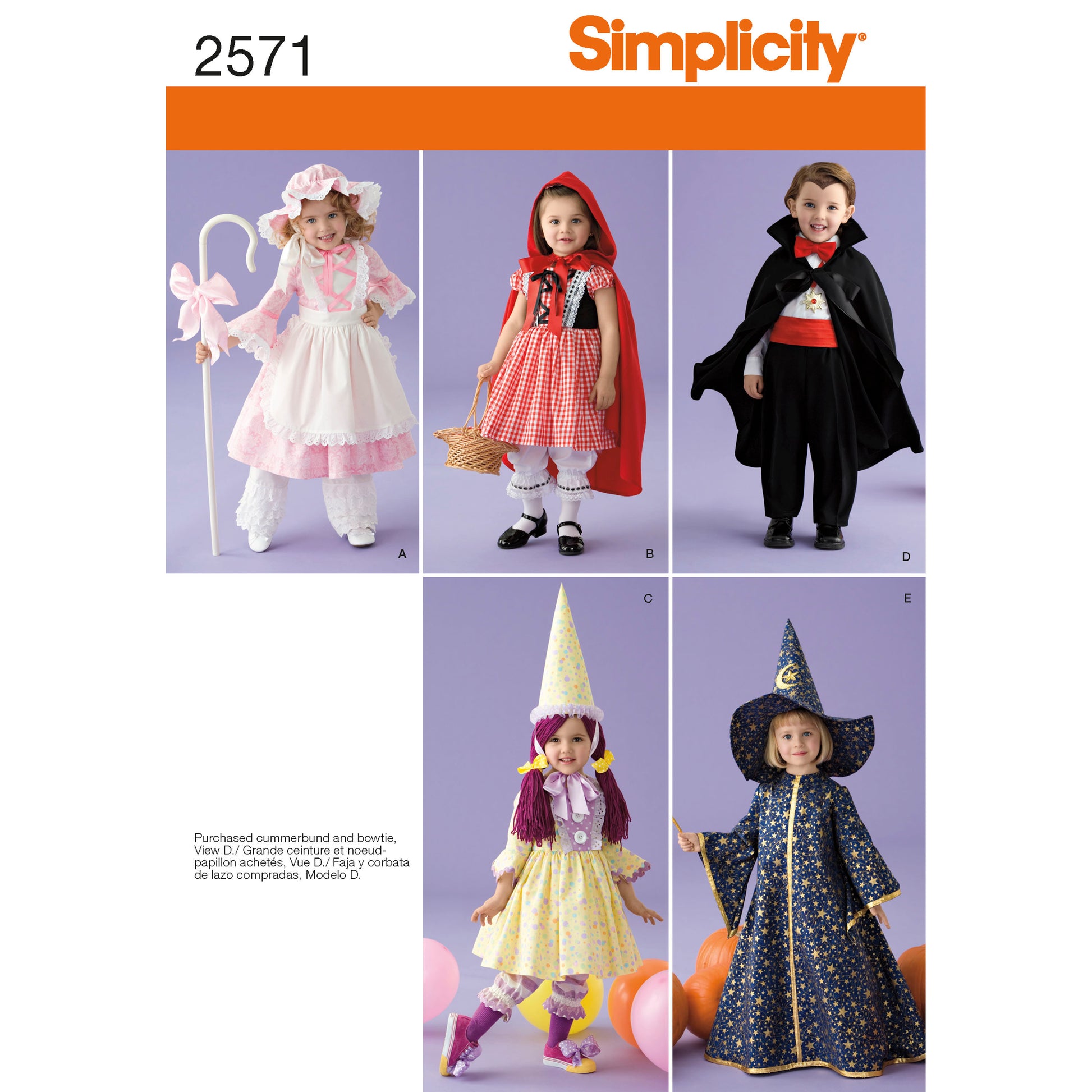 Symønster Simplicity 2571 - Kostyme - Baby Jente - Karneval | Bilde 9