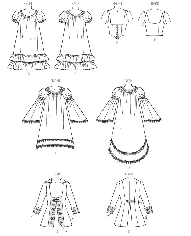 Symønster Butterick 6114 - Kostyme - Dame | Bilde 9