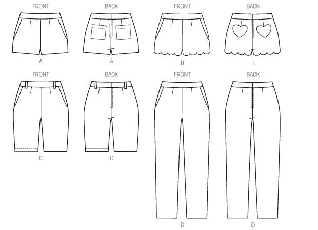 Symønster McCall´s 6930 - Bukse Shorts - Dame | Bilde 9
