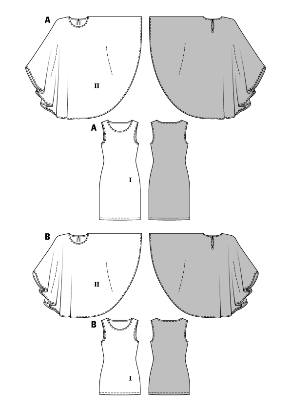 Symønster PDF symønster - Burda 6589 - Kjole Skjorte - Dame | Bilde 5