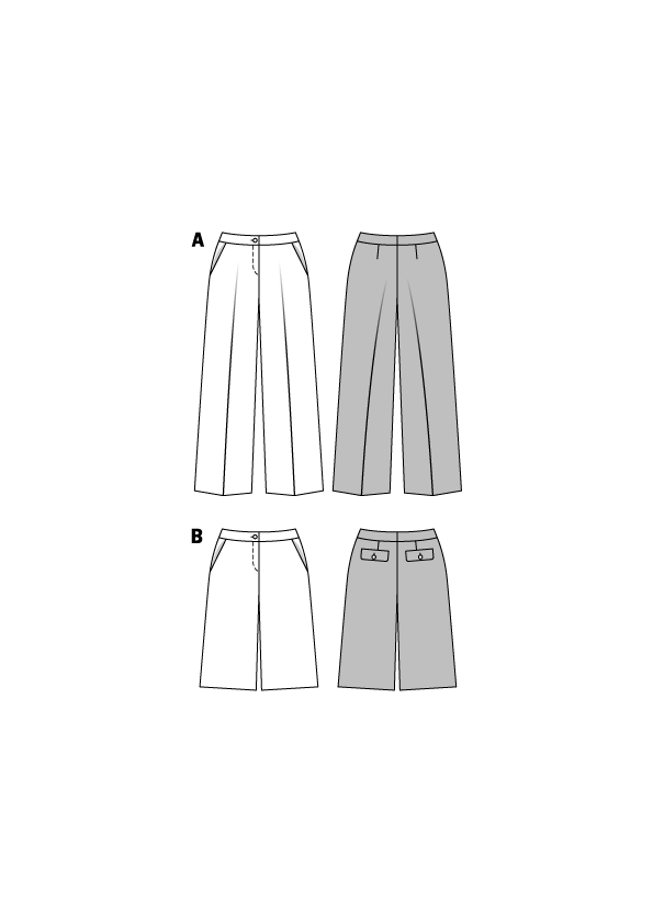 Symønster Burda 6613 - Bukse Shorts - Hatt | Bilde 4